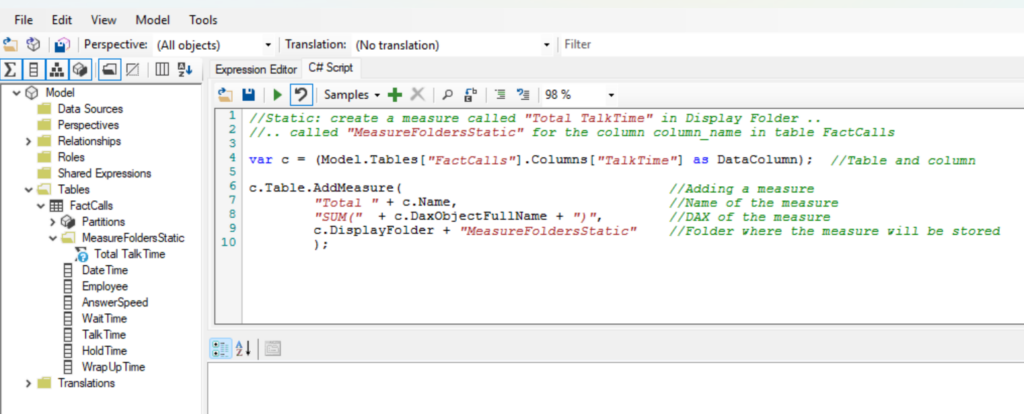 Creating multiple measures for a Power BI Semantic model at once using ...